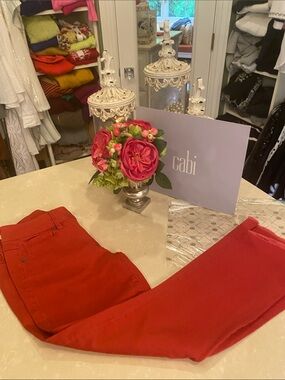 CAbi Hi-low crop jeans